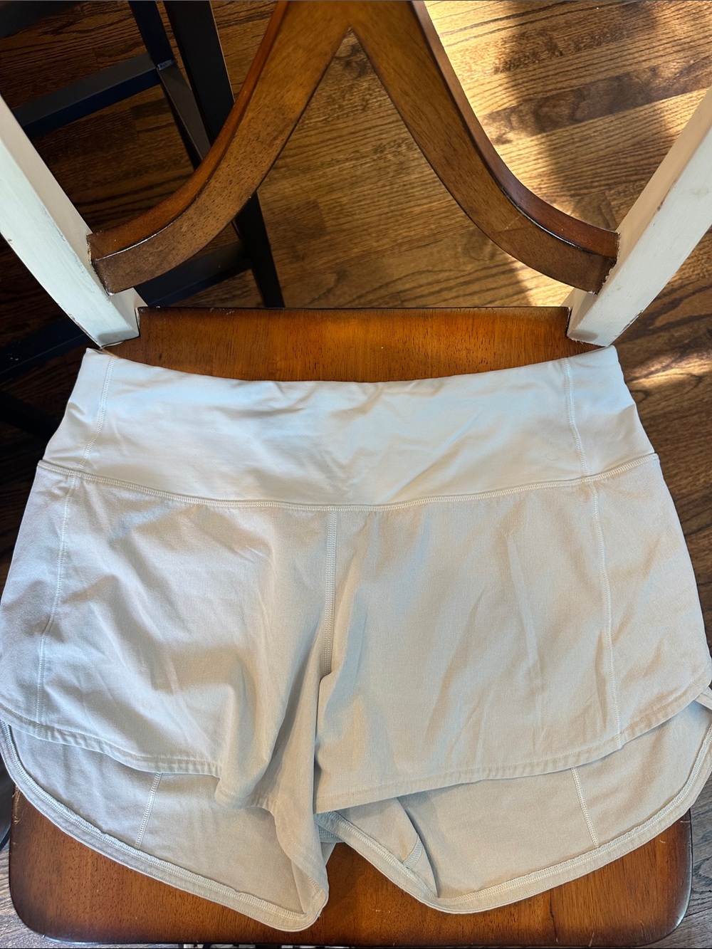 lululemon athletica Light Beige Athletic Shorts
